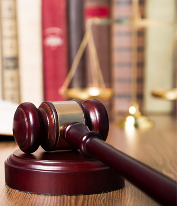 Gavel On Sounding Block